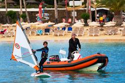 Costa Teguise Windsurf Centre - Lanzarote. Childs windsurf lesson. 